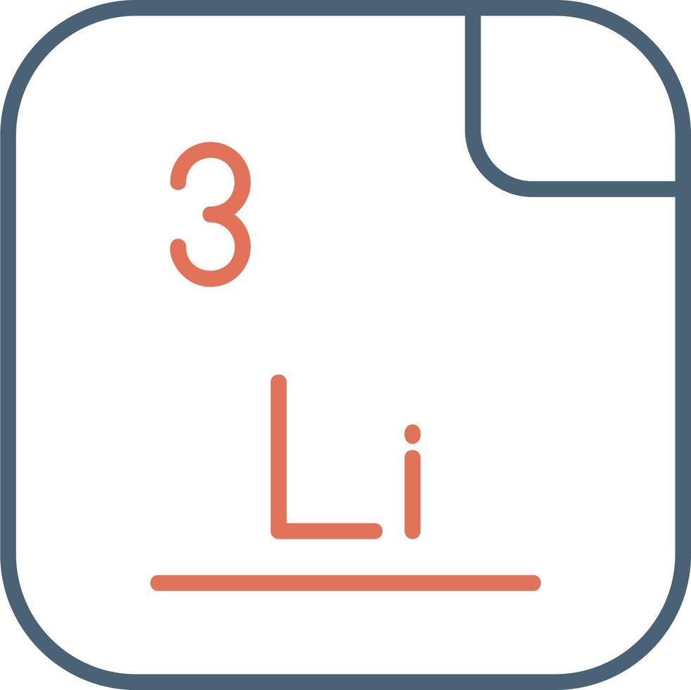 Lithium Vektor Symbol