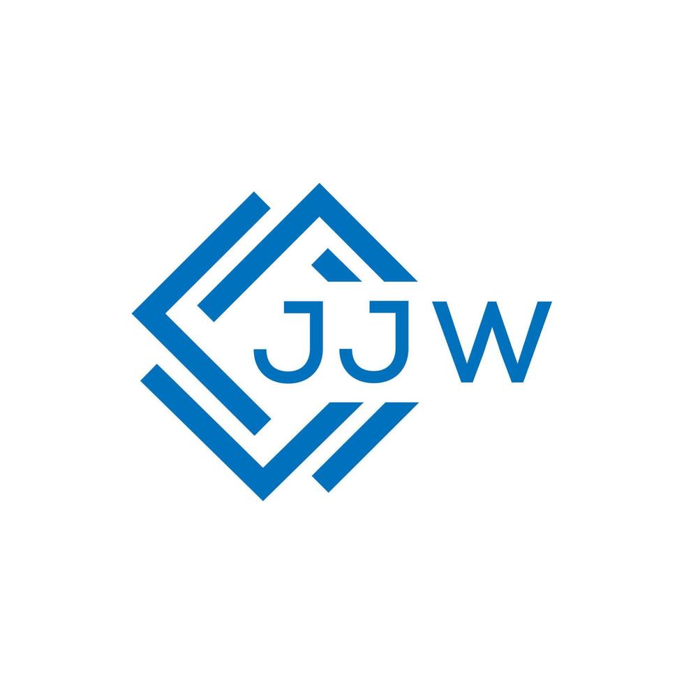 jjw Brief Logo Design auf Weiß Hintergrund. jjw kreativ Kreis Brief Logo Konzept. jjw Brief Design. vektor