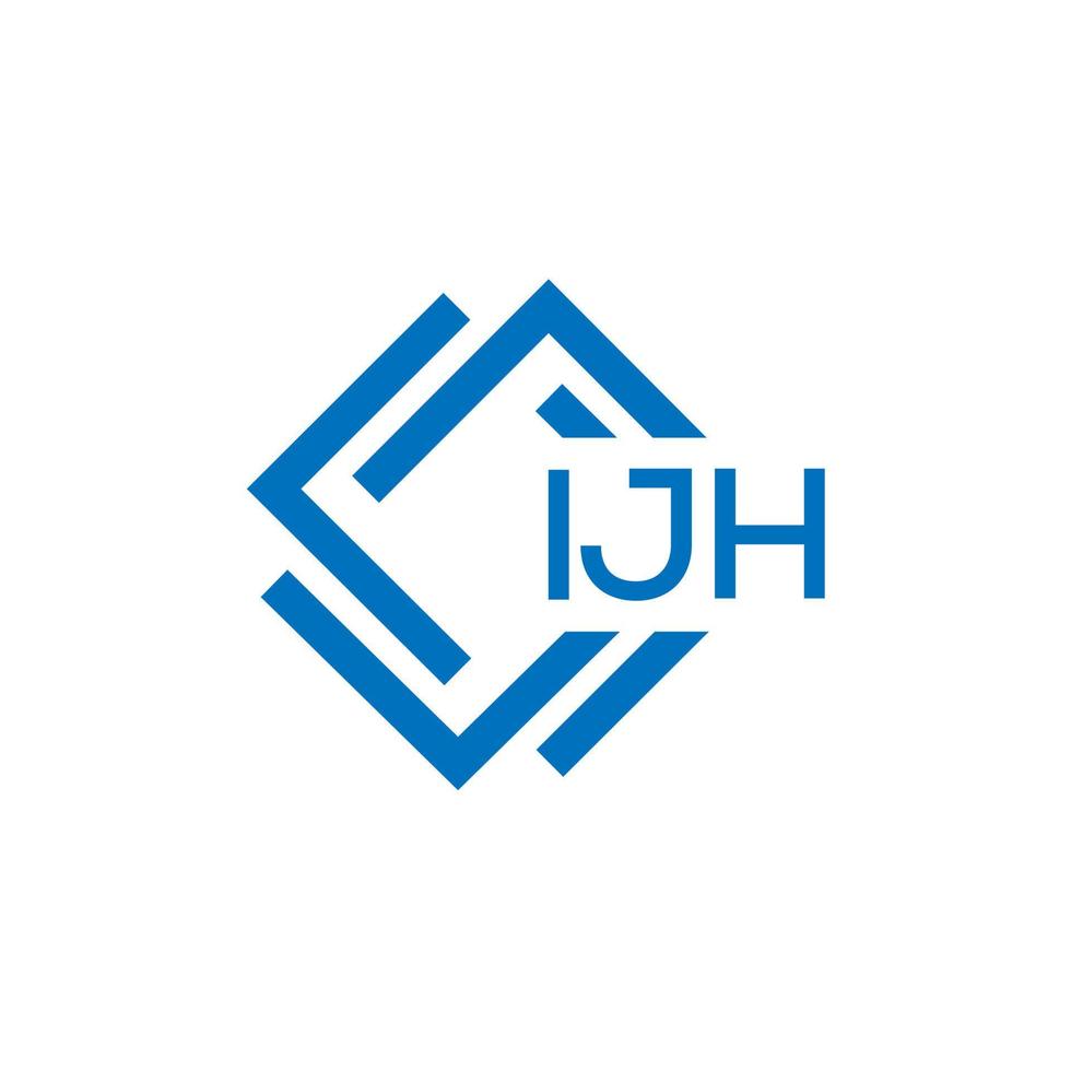 .ijh Brief Logo Design auf Weiß Hintergrund. ijh kreativ Kreis Brief Logo Konzept. ijh Brief Design. vektor