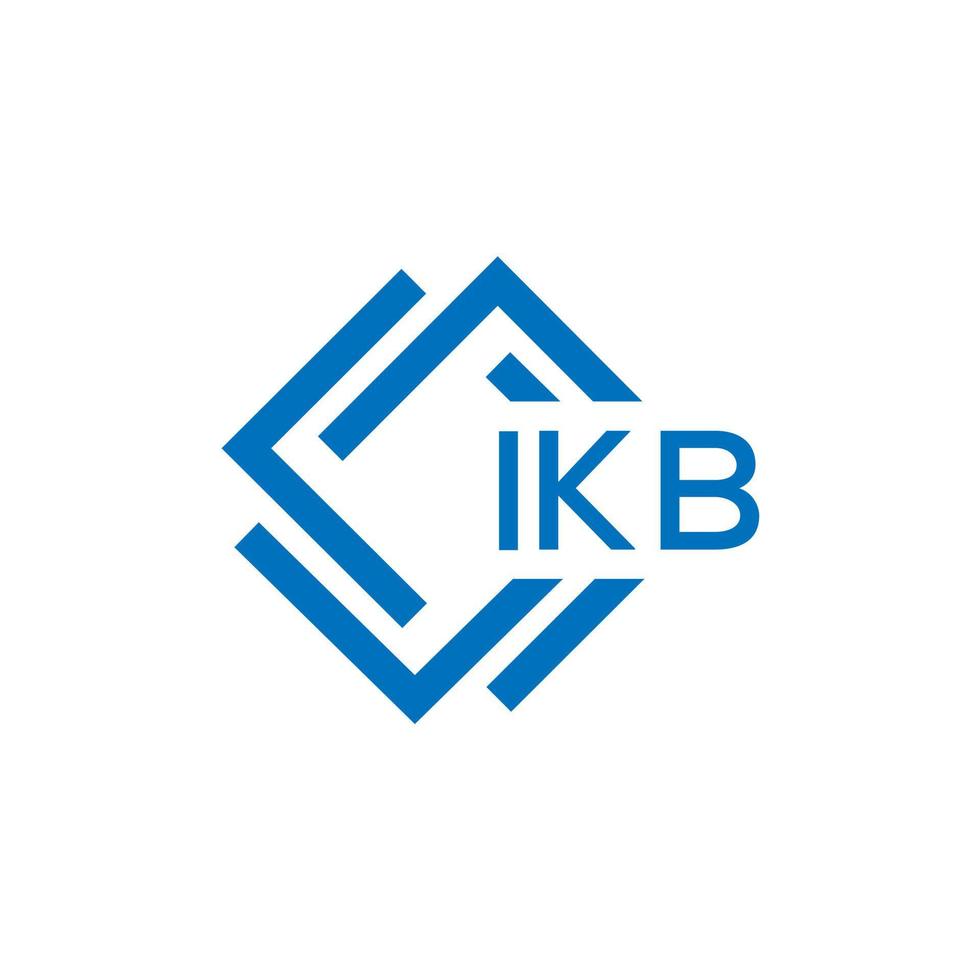 ikb brev design.ikb brev logotyp design på vit bakgrund. ikb kreativ cirkel brev logotyp begrepp. ikb brev design. vektor