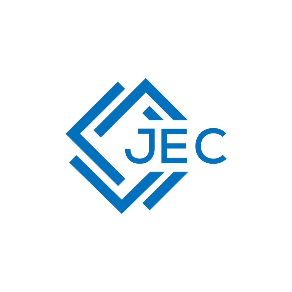 jec kreativ cirkel brev logotyp begrepp. jec brev design.jec brev logotyp design på vit bakgrund. jec kreativ cirkel brev logotyp begrepp. jec brev design. vektor