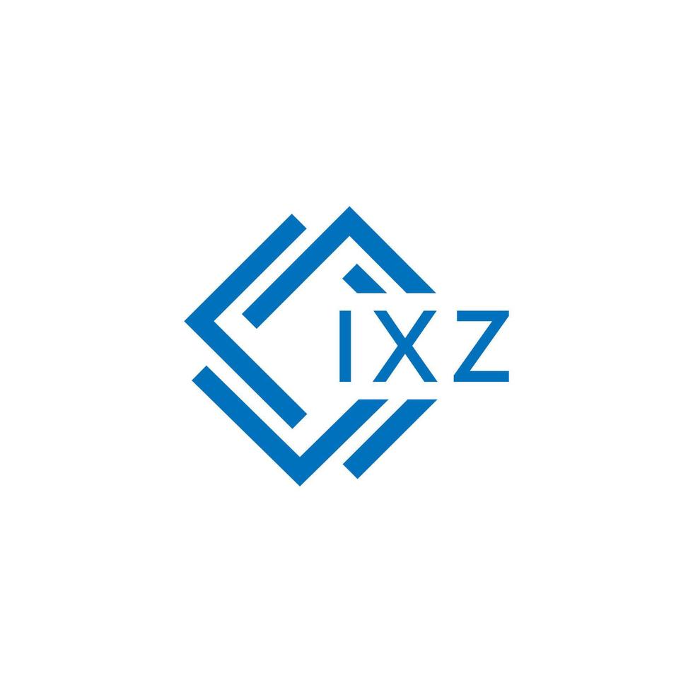 ixz brev design.ixz brev logotyp design på vit bakgrund. ixz kreativ cirkel brev logotyp begrepp. ixz brev design. vektor