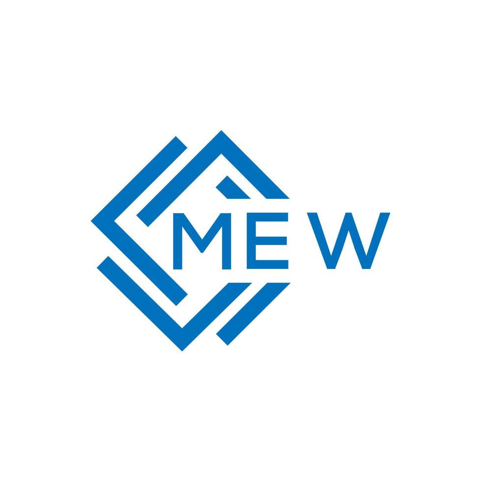 mew kreativ cirkel brev logotyp begrepp. mew brev design.mew brev logotyp design på vit bakgrund. mew kreativ cirkel brev logotyp begrepp. mew brev design. vektor