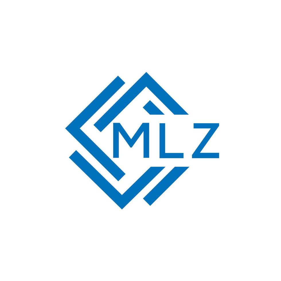 mlz kreativ Kreis Brief Logo Konzept. mlz Brief design.mlz Brief Logo Design auf Weiß Hintergrund. mlz kreativ Kreis Brief Logo Konzept. mlz Brief Design. vektor