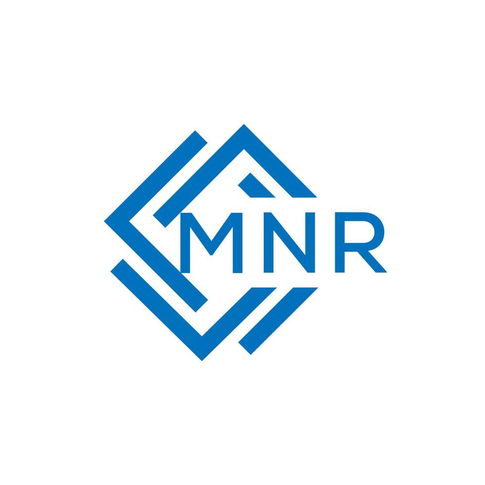 mnr Brief Logo Design auf Weiß Hintergrund. mnr kreativ Kreis Brief Logo Konzept. mnr Brief Design. vektor