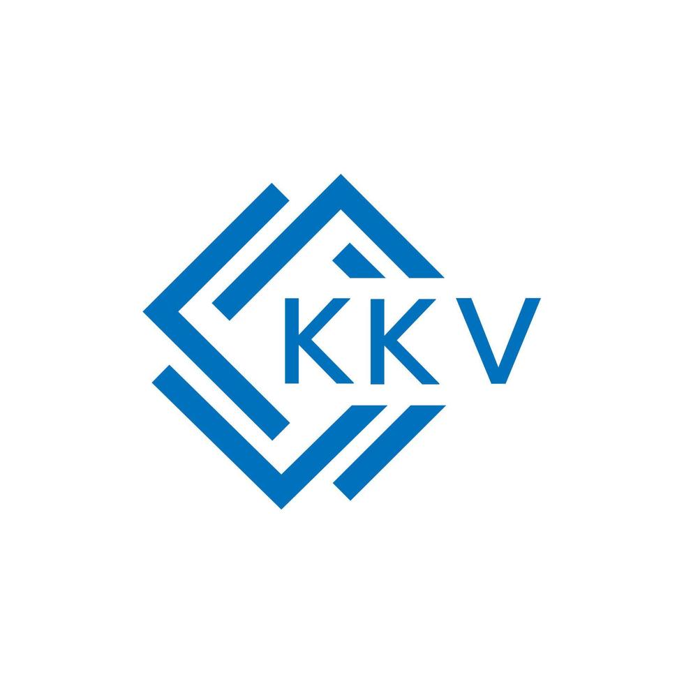 kkv brev logotyp design på vit bakgrund. kkv kreativ cirkel brev logotyp begrepp. kkv brev design. vektor