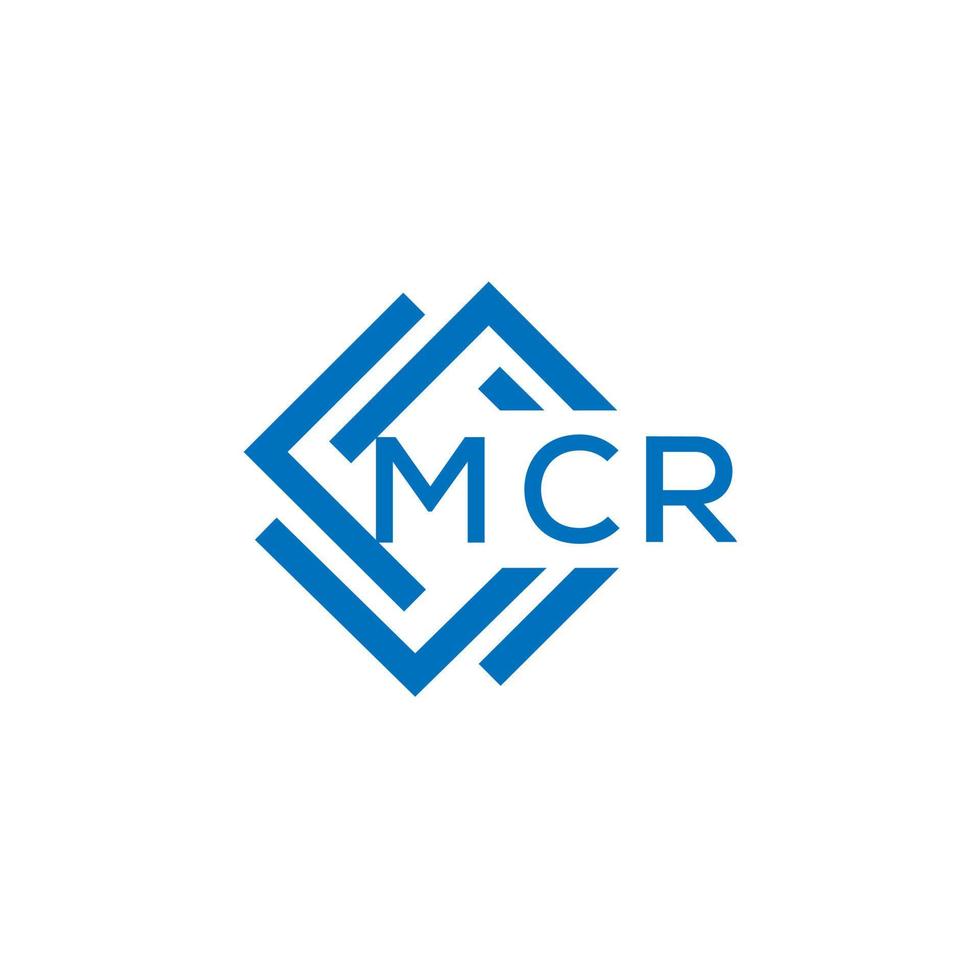 mcr brev logotyp design på vit bakgrund. mcr kreativ cirkel brev logotyp begrepp. mcr brev design. vektor