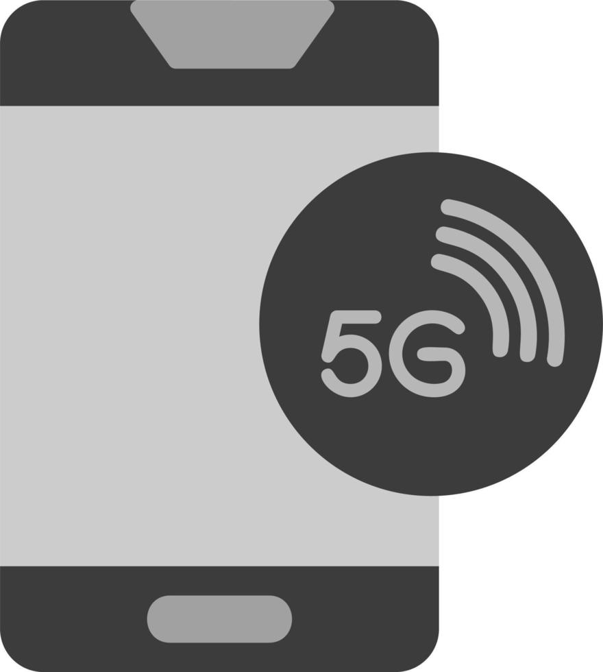 5g nätverk på smartphone vektor ikon