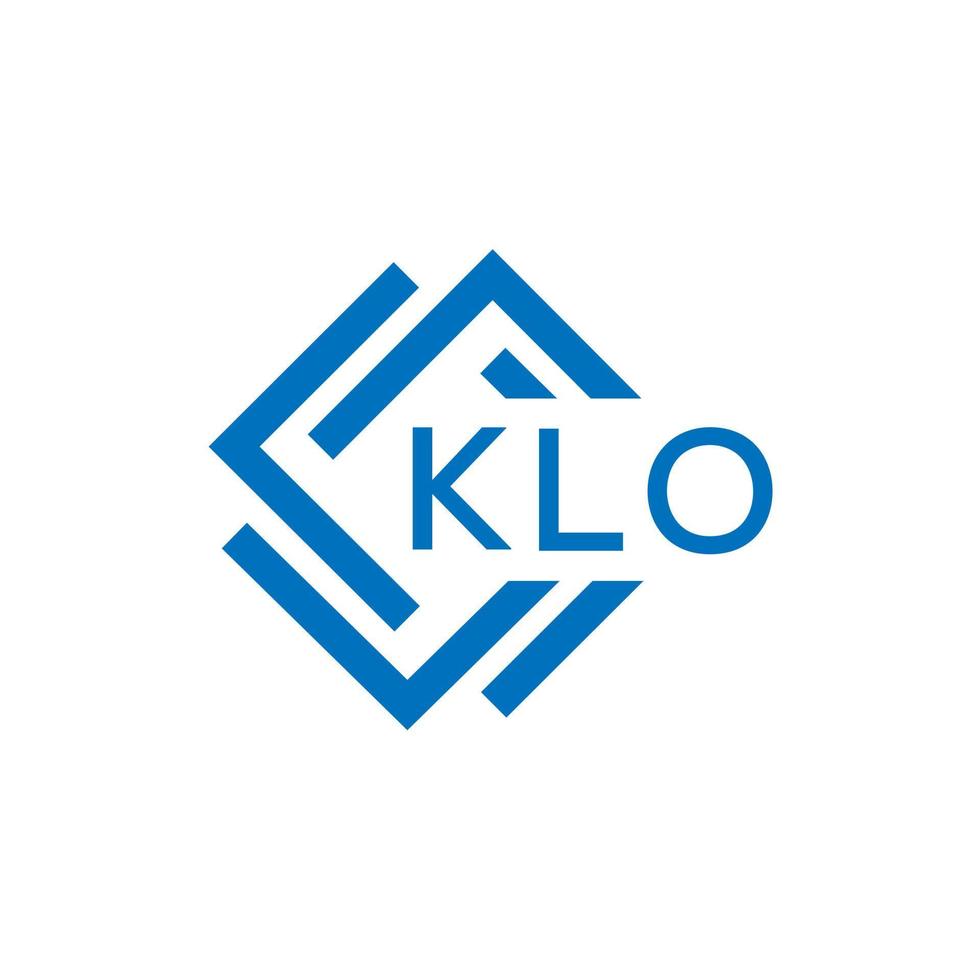 Klo Brief Logo Design auf Weiß Hintergrund. Klo kreativ Kreis Brief Logo Konzept. Klo Brief Design. vektor