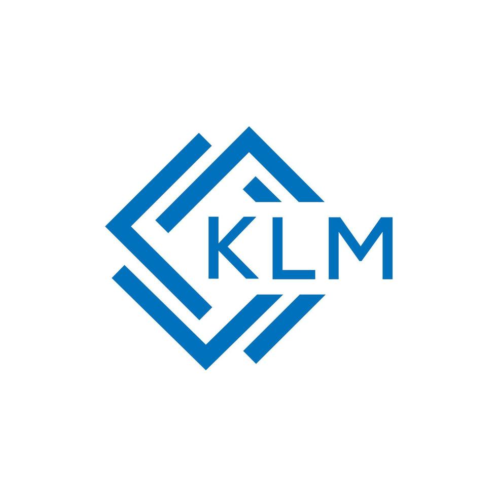 klm kreativ Kreis Brief Logo Konzept. klm Brief design.klm Brief Logo Design auf Weiß Hintergrund. klm kreativ Kreis Brief Logo Konzept. klm Brief Design. vektor