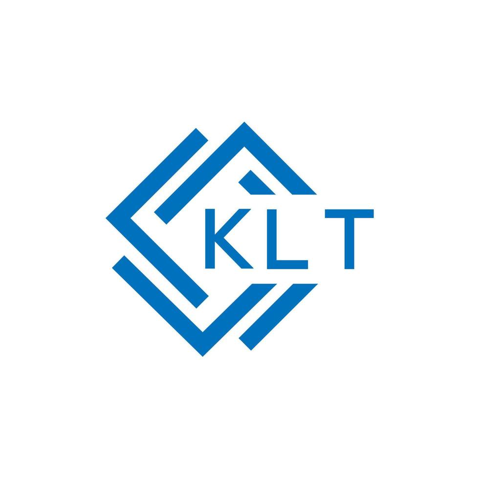 klt Brief Logo Design auf Weiß Hintergrund. klt kreativ Kreis Brief Logo Konzept. klt Brief Design. vektor