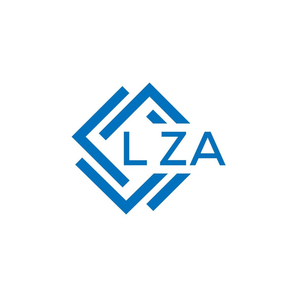 lza brev logotyp design på vit bakgrund. lza kreativ cirkel brev logotyp begrepp. lza brev design. vektor