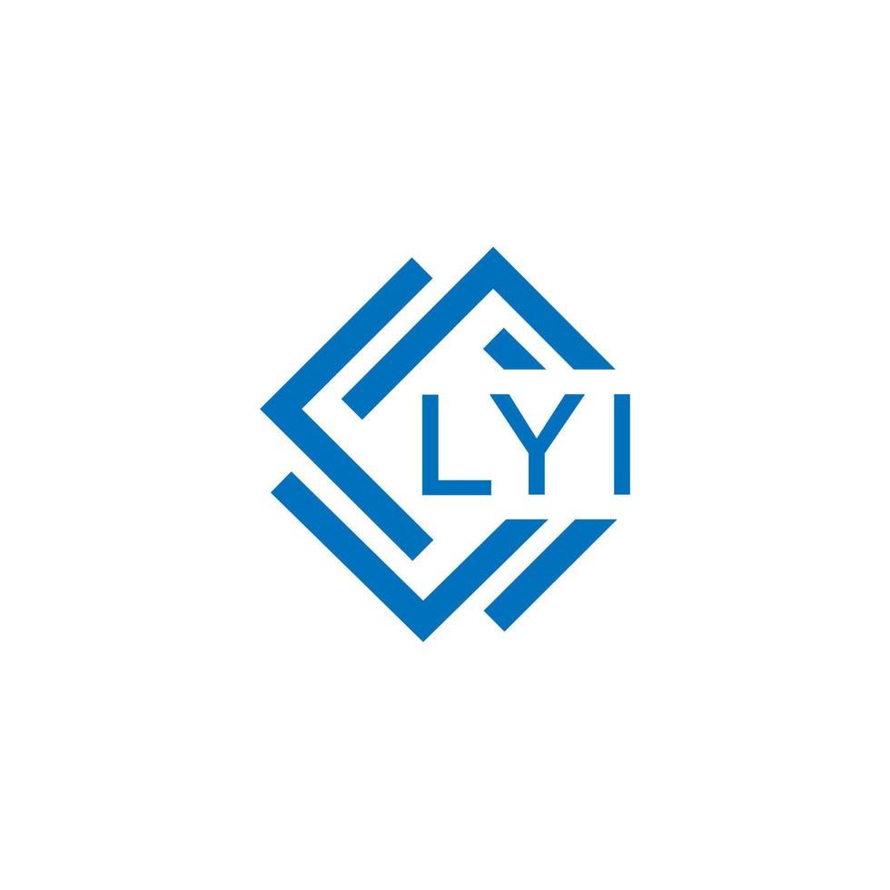 Lyi Brief Logo Design auf Weiß Hintergrund. Lyi kreativ Kreis Brief Logo Konzept. Lyi Brief Design. vektor