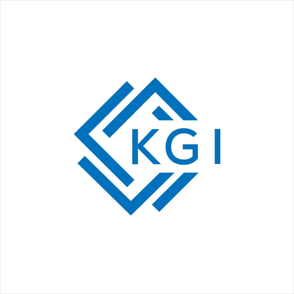 kgi Brief Logo Design auf Weiß Hintergrund. kgi kreativ Kreis Brief Logo Konzept. kgi Brief Design. vektor