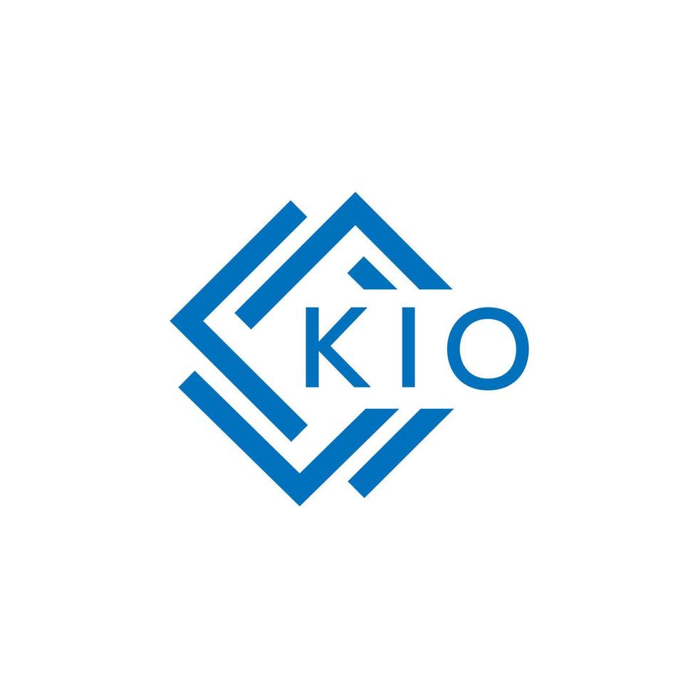 kio Brief design.kio Brief Logo Design auf Weiß Hintergrund. kio kreativ Kreis Brief Logo Konzept. kio Brief design.kio Brief Logo Design auf Weiß Hintergrund. kio c vektor