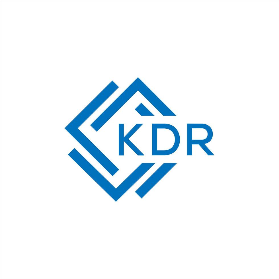 kdr brev logotyp design på vit bakgrund. kdr kreativ cirkel brev logotyp begrepp. kdr brev design. vektor