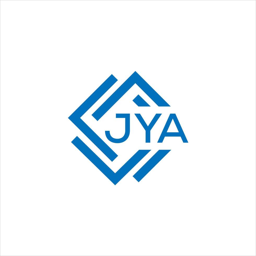 Jya Brief Logo Design auf Weiß Hintergrund. Jya kreativ Kreis Brief Logo Konzept. Jya Brief Design. vektor