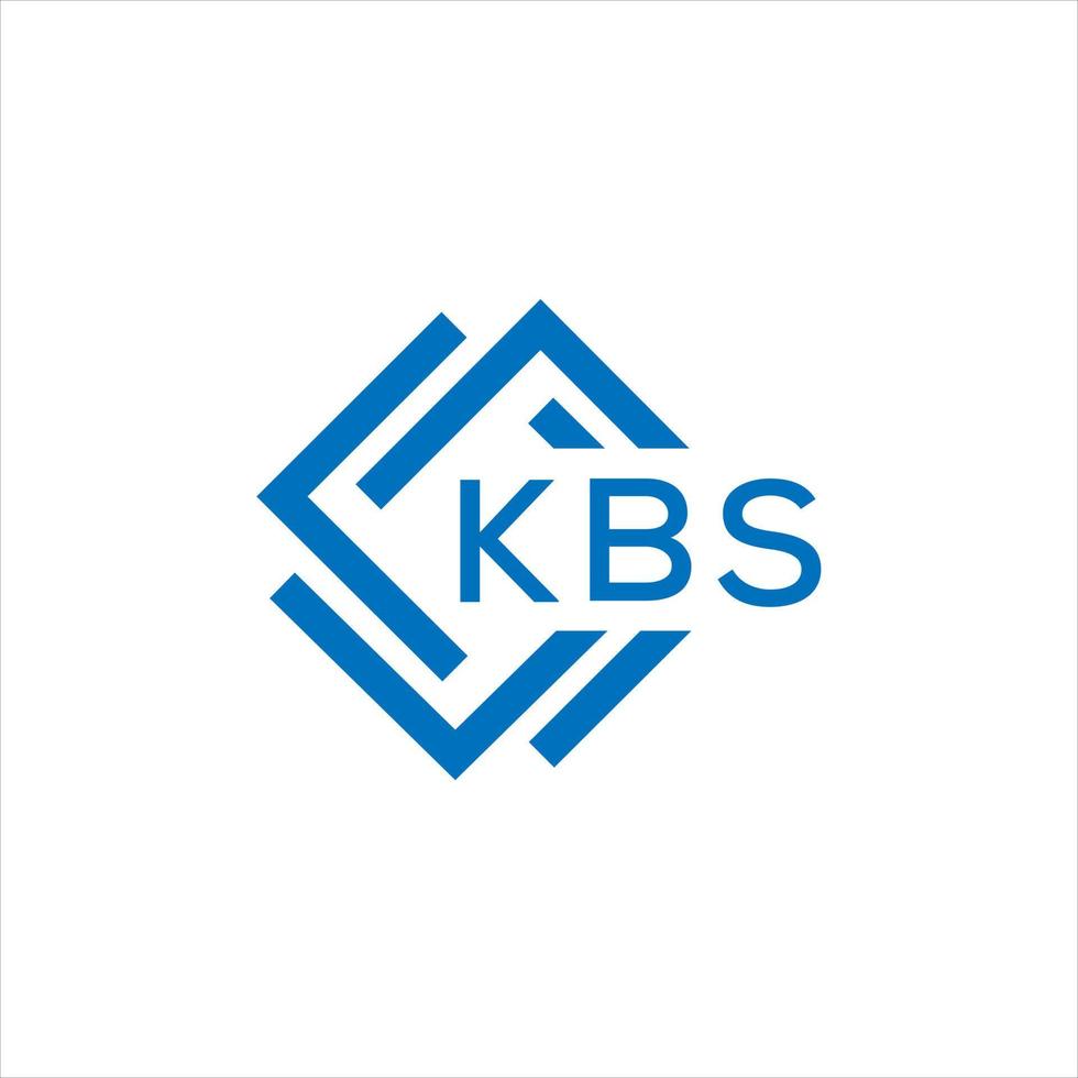kbs kreativ cirkel brev logotyp begrepp. kbs brev design. vektor