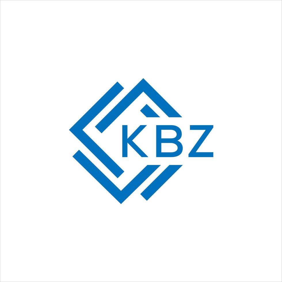 kbz brev logotyp design på vit bakgrund. kbz kreativ cirkel brev logotyp begrepp. kbz brev design. vektor