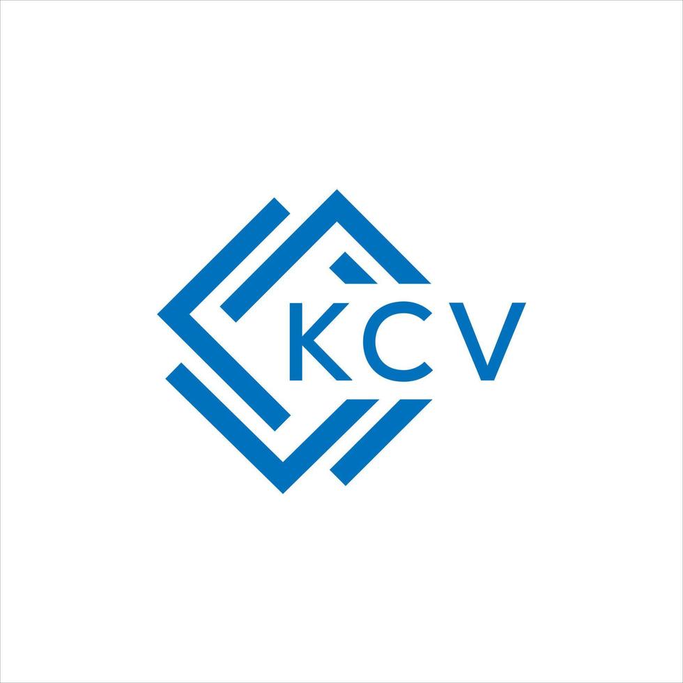 kcv Brief Logo Design auf Weiß Hintergrund. kcv kreativ Kreis Brief Logo Konzept. kcv Brief Design. vektor