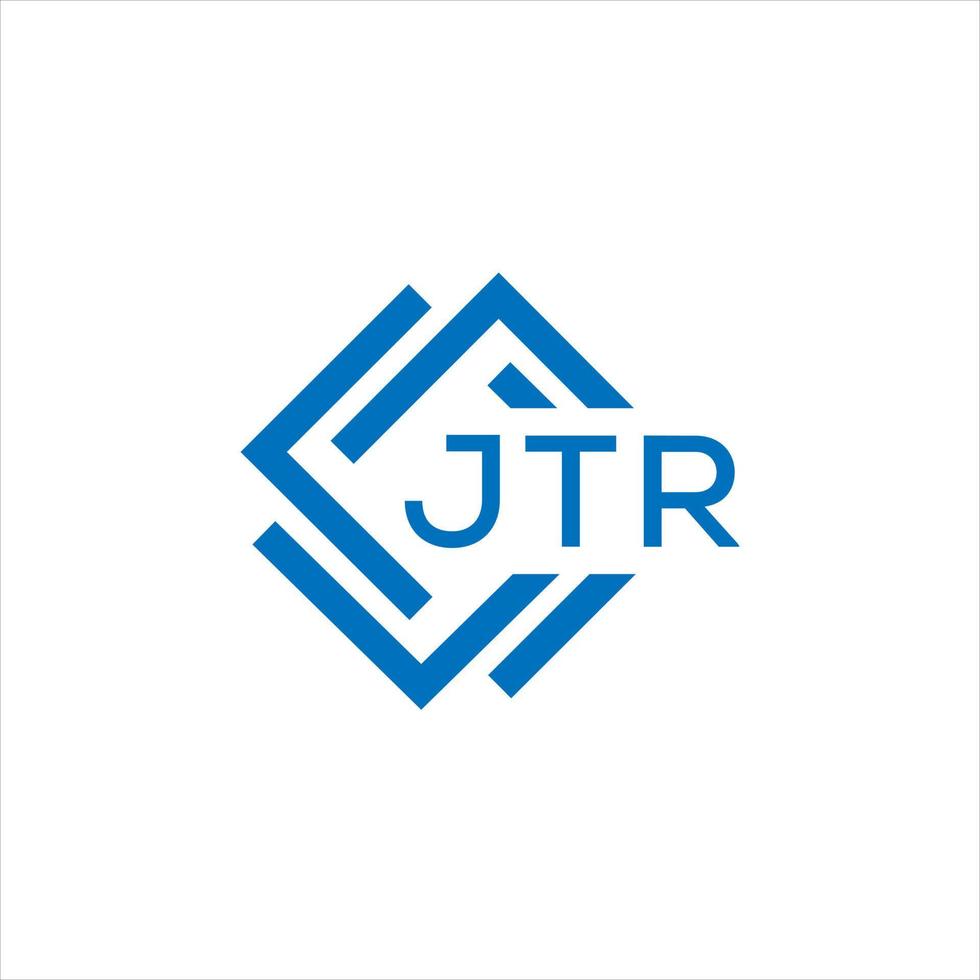 jtr kreativ cirkel brev logotyp begrepp. jtr brev design.jtr brev logotyp design på vit bakgrund. jtr kreativ cirkel brev logotyp begrepp. jtr brev design. vektor