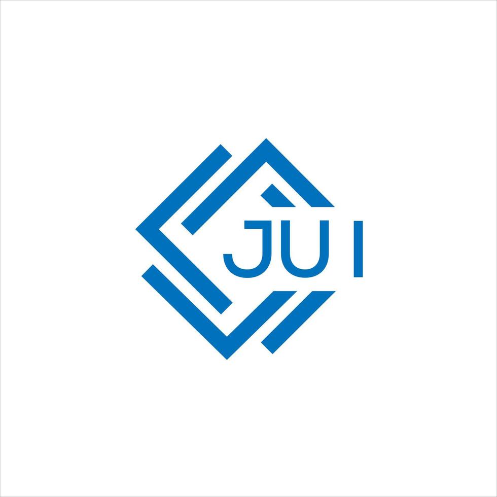 jui brev logotyp design på vit bakgrund. jui kreativ cirkel brev logotyp begrepp. jui brev design. vektor