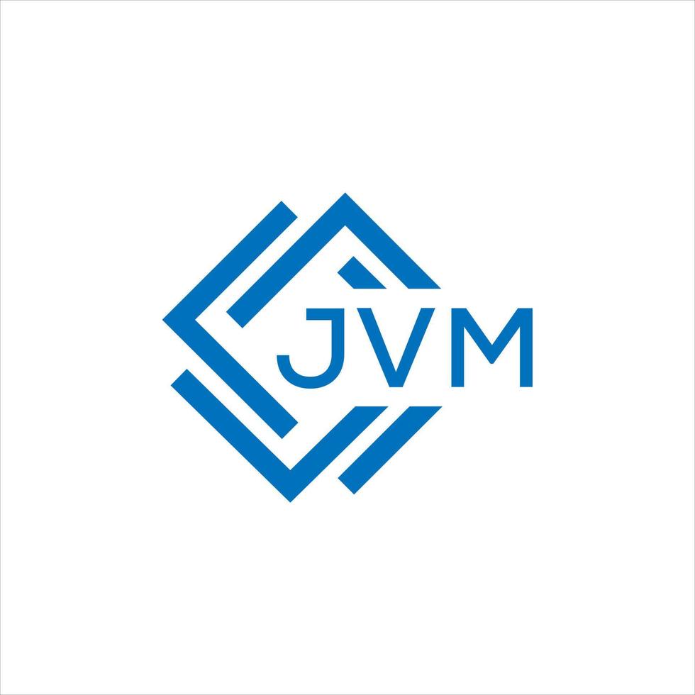 jvm brev logotyp design på vit bakgrund. jvm kreativ cirkel brev logotyp begrepp. jvm brev design. vektor