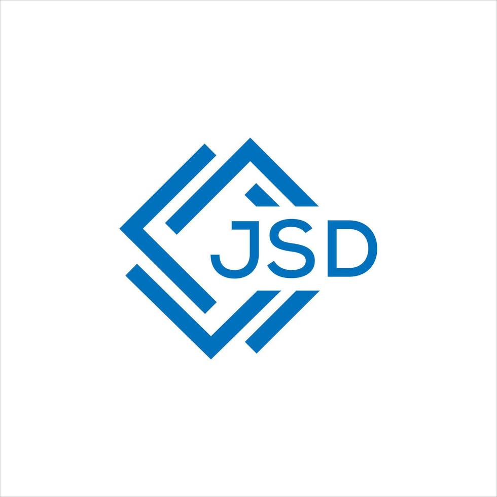 jsd brev logotyp design på vit bakgrund. jsd kreativ cirkel brev logotyp begrepp. jsd brev design. vektor