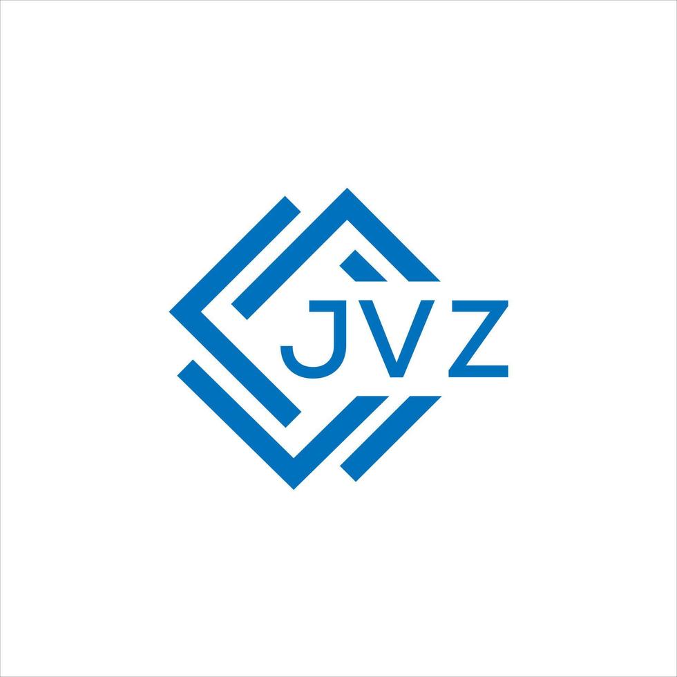 jvz Brief Logo Design auf Weiß Hintergrund. jvz kreativ Kreis Brief Logo Konzept. jvz Brief Design. vektor