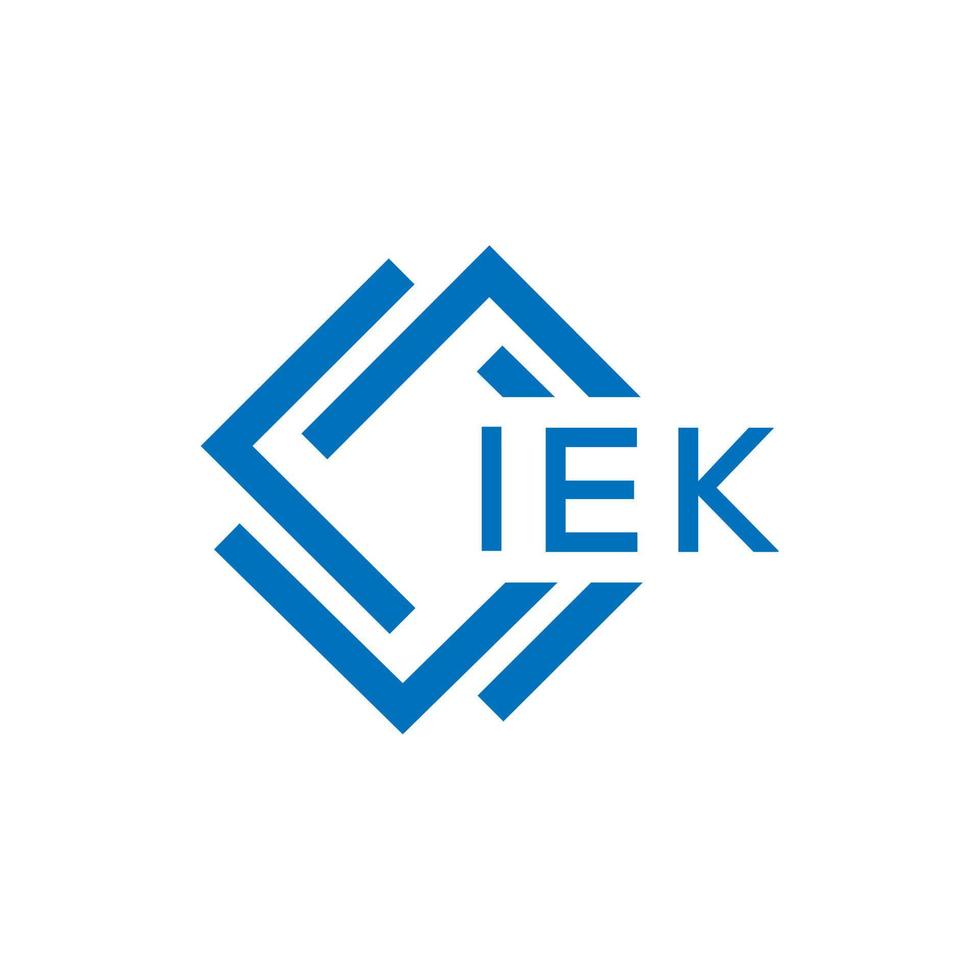 iek brev logotyp design på vit bakgrund. iek kreativ cirkel brev logotyp begrepp. iek brev design. vektor