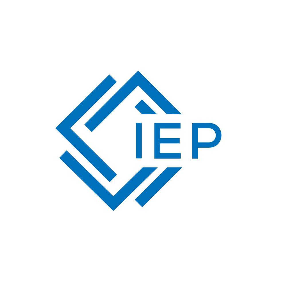 iep Brief Logo Design auf Weiß Hintergrund. iep kreativ Kreis Brief Logo Konzept. iep Brief Design. vektor