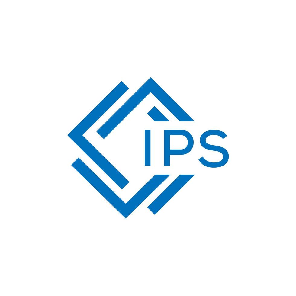 ips Brief Logo Design auf Weiß Hintergrund. ips kreativ Kreis Brief Logo Konzept. ips Brief Design. vektor