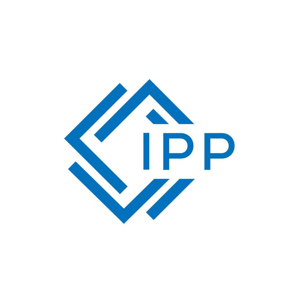 ipp brev logotyp design på vit bakgrund. ipp kreativ cirkel brev logotyp begrepp. ipp brev design. vektor