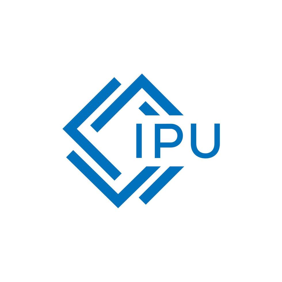 ipu brev logotyp design på vit bakgrund. ipu kreativ cirkel brev logotyp begrepp. ipu brev design. vektor