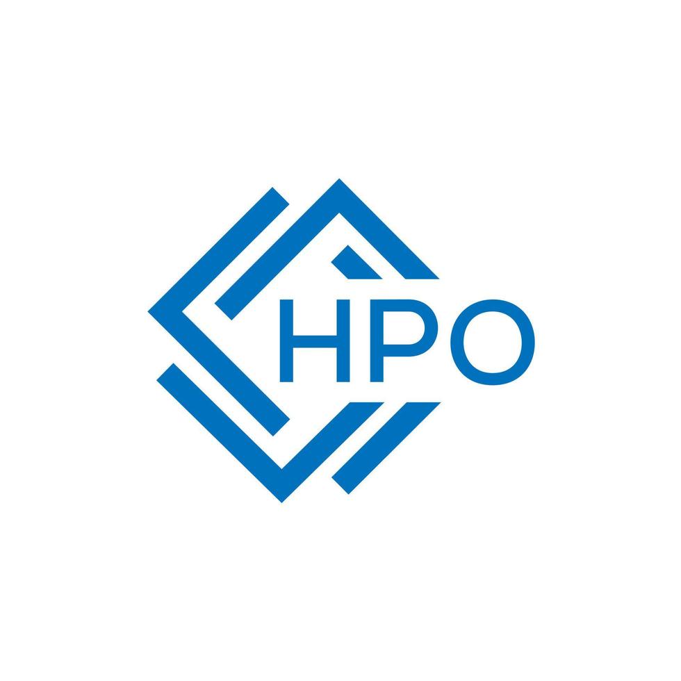 hpo brev logotyp design på vit bakgrund. hpo kreativ cirkel brev logotyp begrepp. hpo brev design. vektor