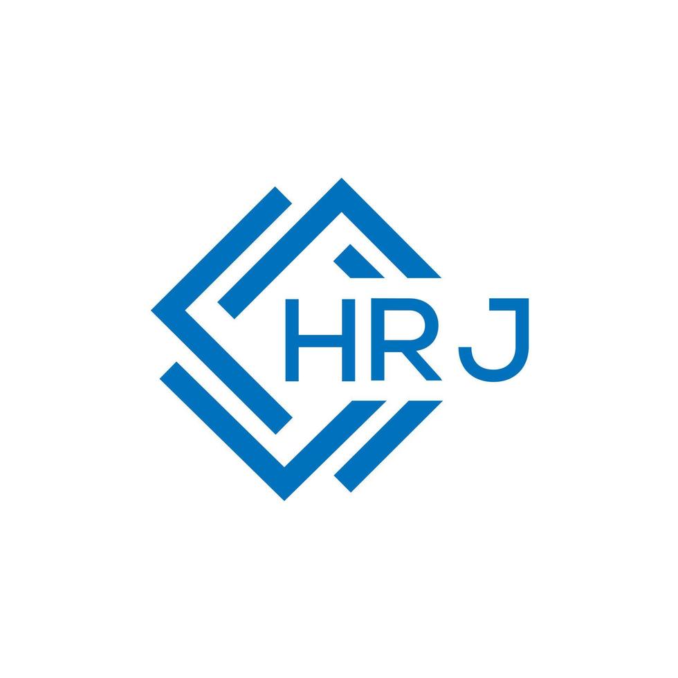 hrj Brief Logo Design auf Weiß Hintergrund. hrj kreativ Kreis Brief Logo Konzept. hrj Brief Design. vektor