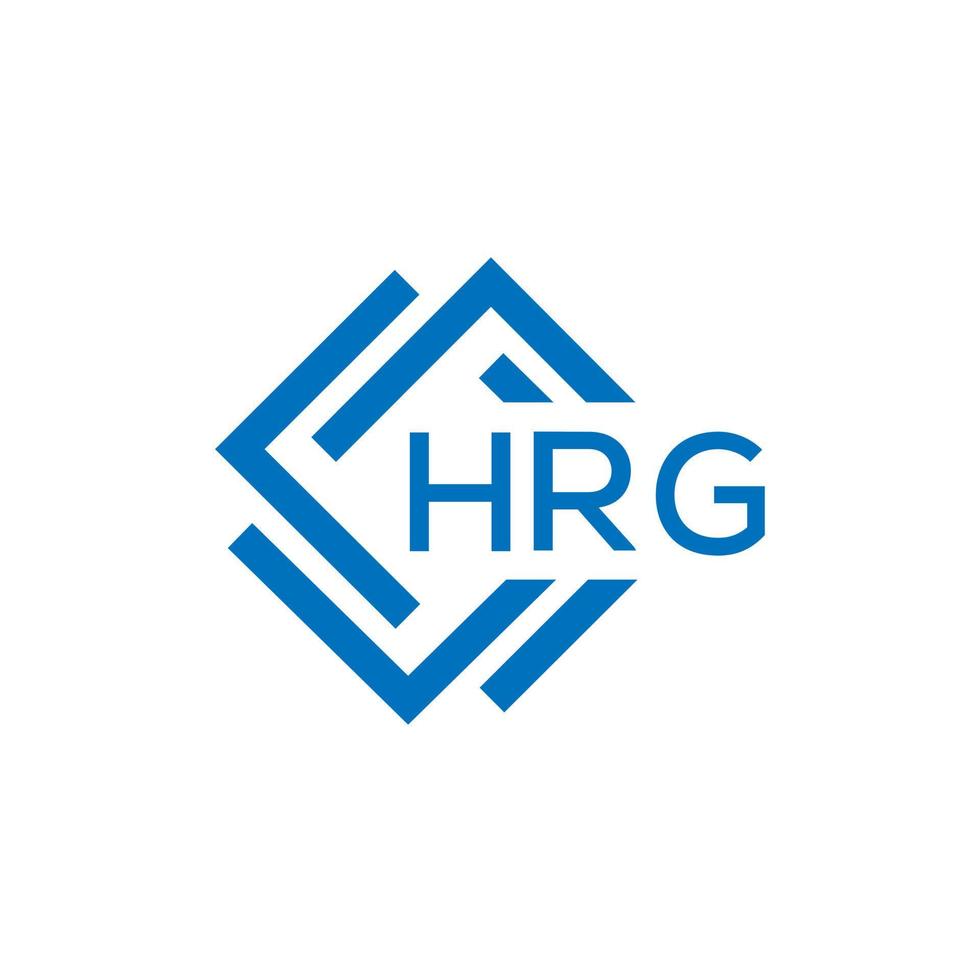 hrg Brief Logo Design auf Weiß Hintergrund. hrg kreativ Kreis Brief Logo Konzept. hrg Brief Design. vektor