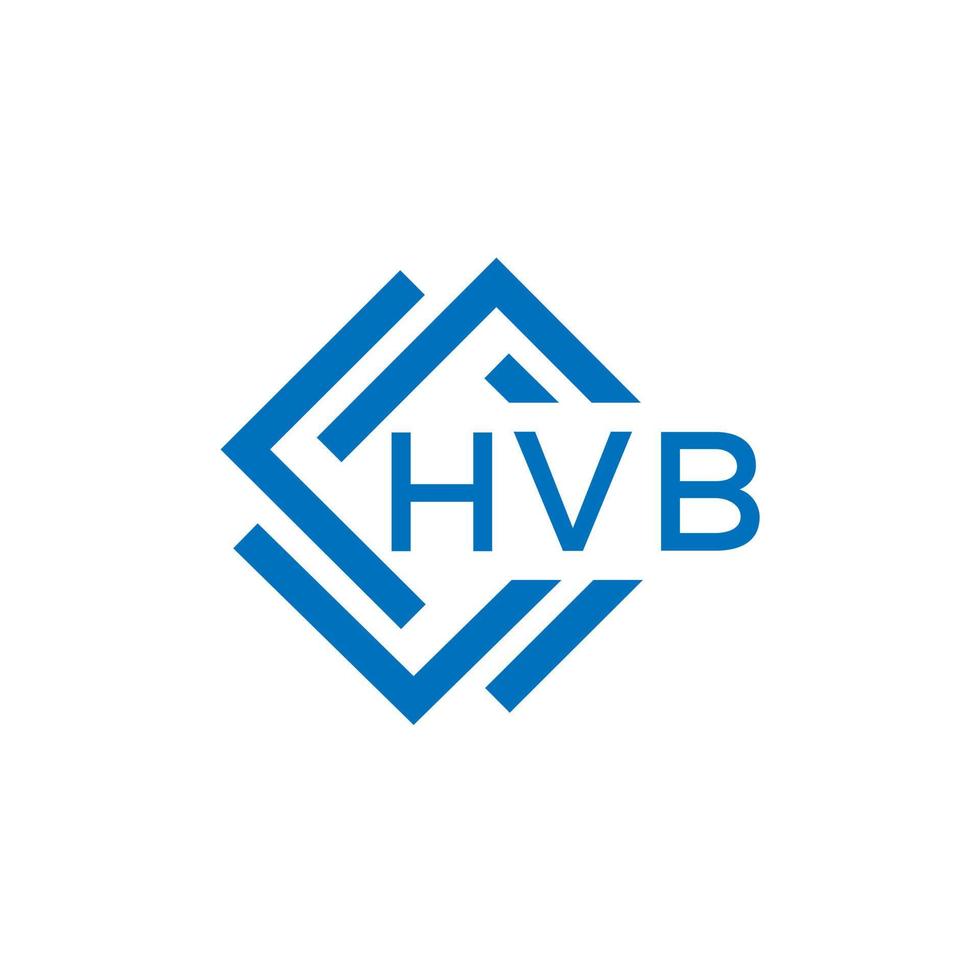 hvb kreativ cirkel brev logotyp begrepp. hvb brev design.hvb brev logotyp design på vit bakgrund. hvb kreativ cirkel brev logotyp begrepp. hvb brev design. vektor