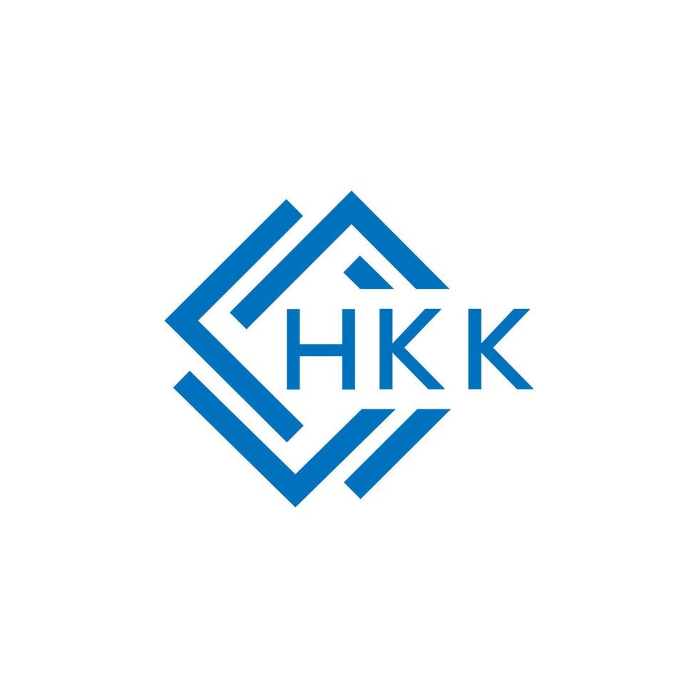 hkk Brief Logo Design auf Weiß Hintergrund. hkk kreativ Kreis Brief Logo Konzept. hkk Brief Design. vektor