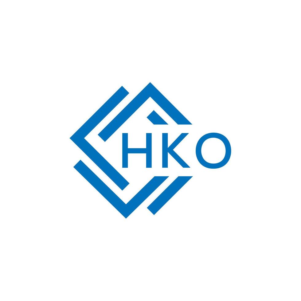 hko brev logotyp design på vit bakgrund. hko kreativ cirkel brev logotyp begrepp. hko brev design. vektor