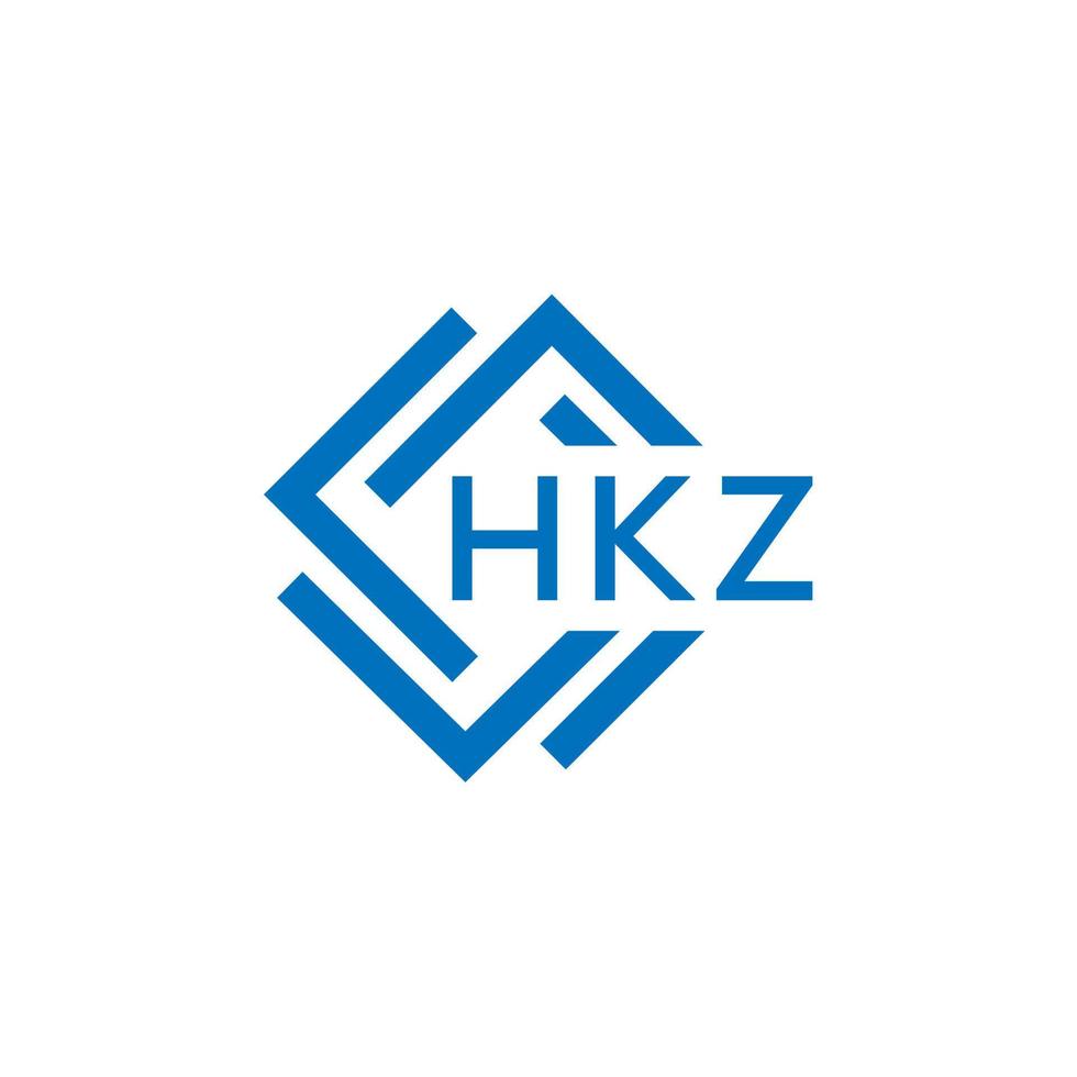 hkz kreativ Kreis Brief Logo Konzept. hkz Brief Design. vektor