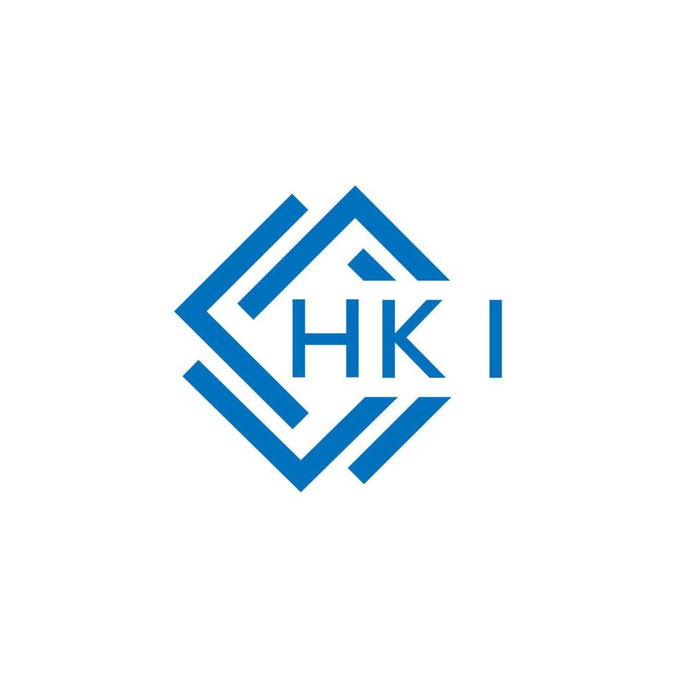 hki Brief Logo Design auf Weiß Hintergrund. hki kreativ Kreis Brief Logo Konzept. hki Brief Design. vektor