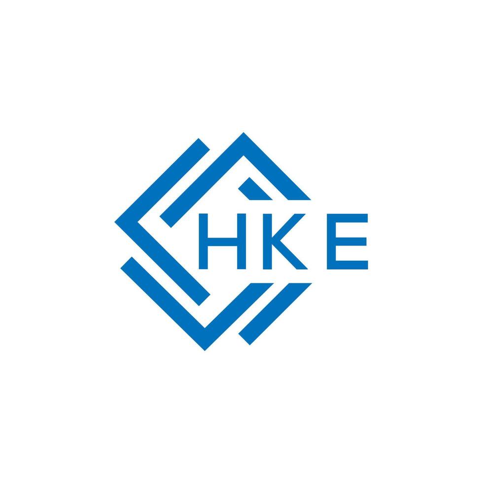 hke Brief Logo Design auf Weiß Hintergrund. hke kreativ Kreis Brief Logo Konzept. hke Brief Design. vektor