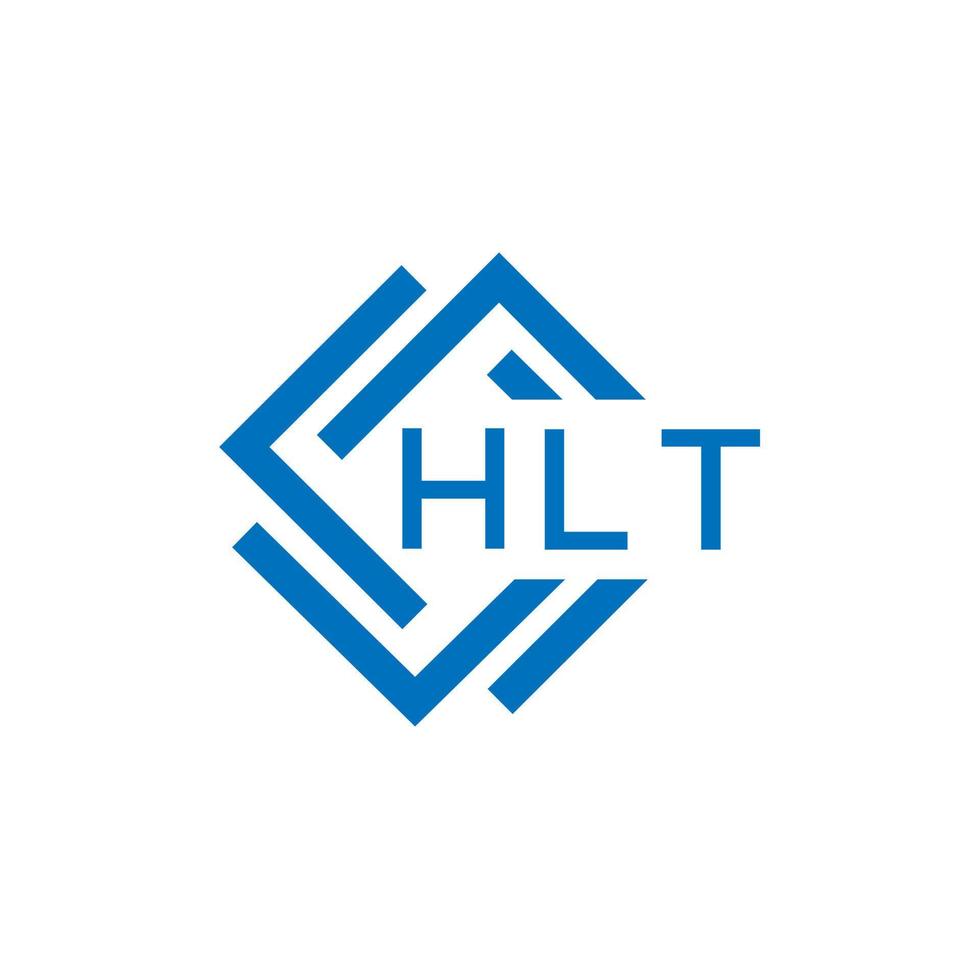 hlt brev logotyp design på vit bakgrund. hlt kreativ cirkel brev logotyp begrepp. hlt brev design. vektor