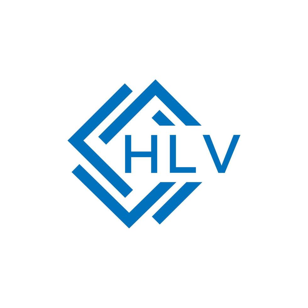 hlv Brief Logo Design auf Weiß Hintergrund. hlv kreativ Kreis Brief Logo Konzept. hlv Brief Design. vektor