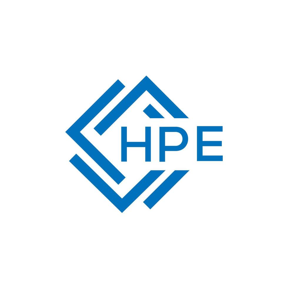 hpe Brief Logo Design auf Weiß Hintergrund. hpe kreativ Kreis Brief Logo Konzept. hpe Brief Design. vektor