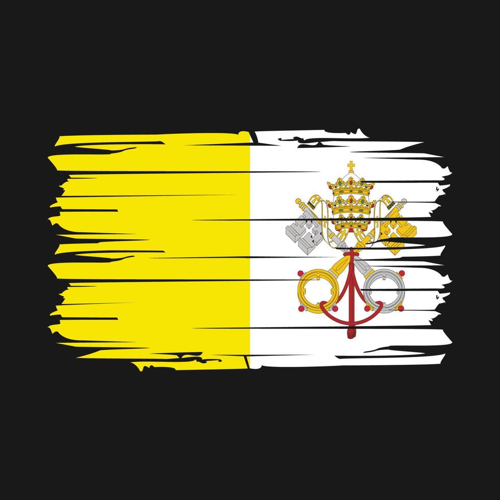 vatican flagga borsta vektor