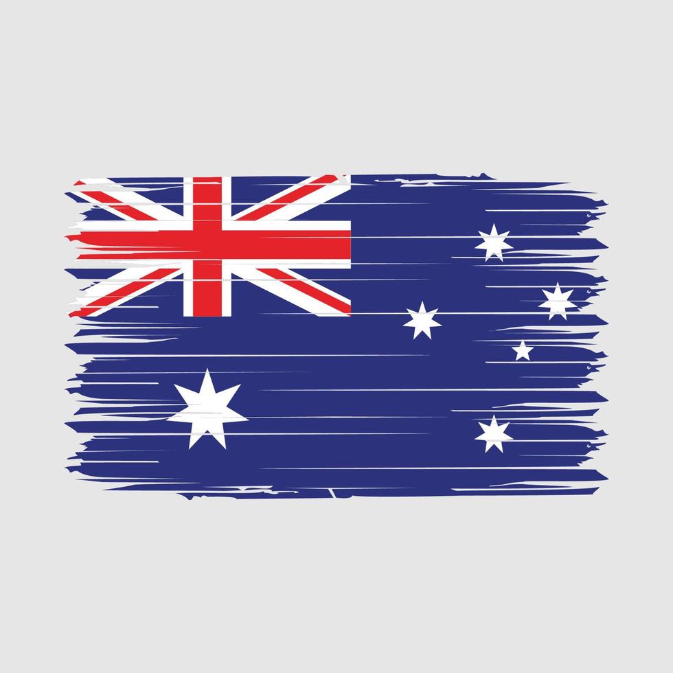 ny zealand flagga borsta vektor illustration