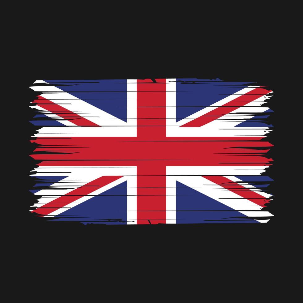 Storbritannien flagga borsta vektor illustration