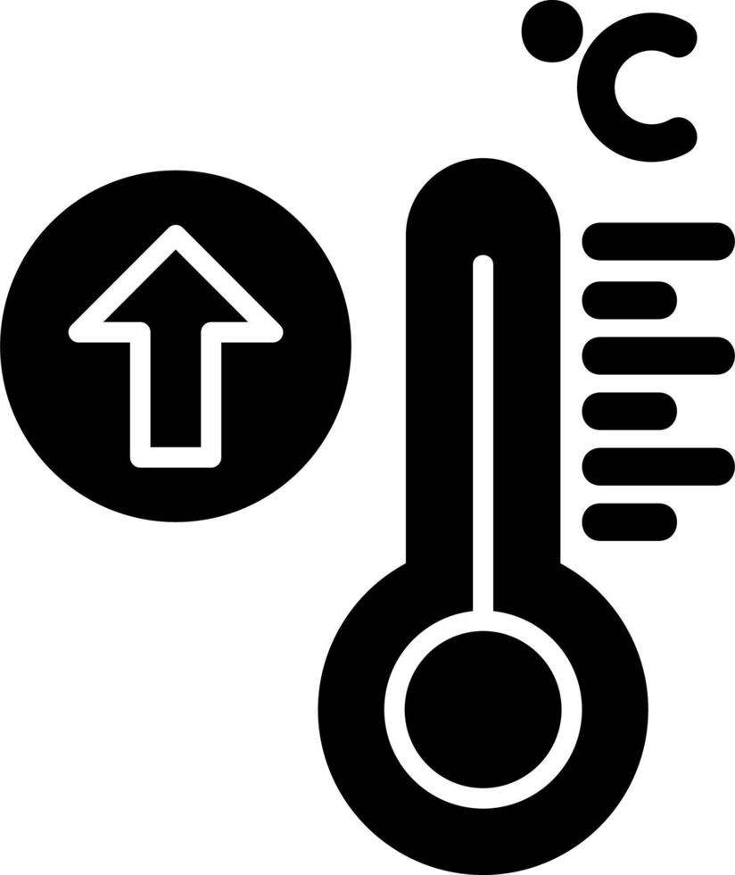 hög temperatur vektor ikon